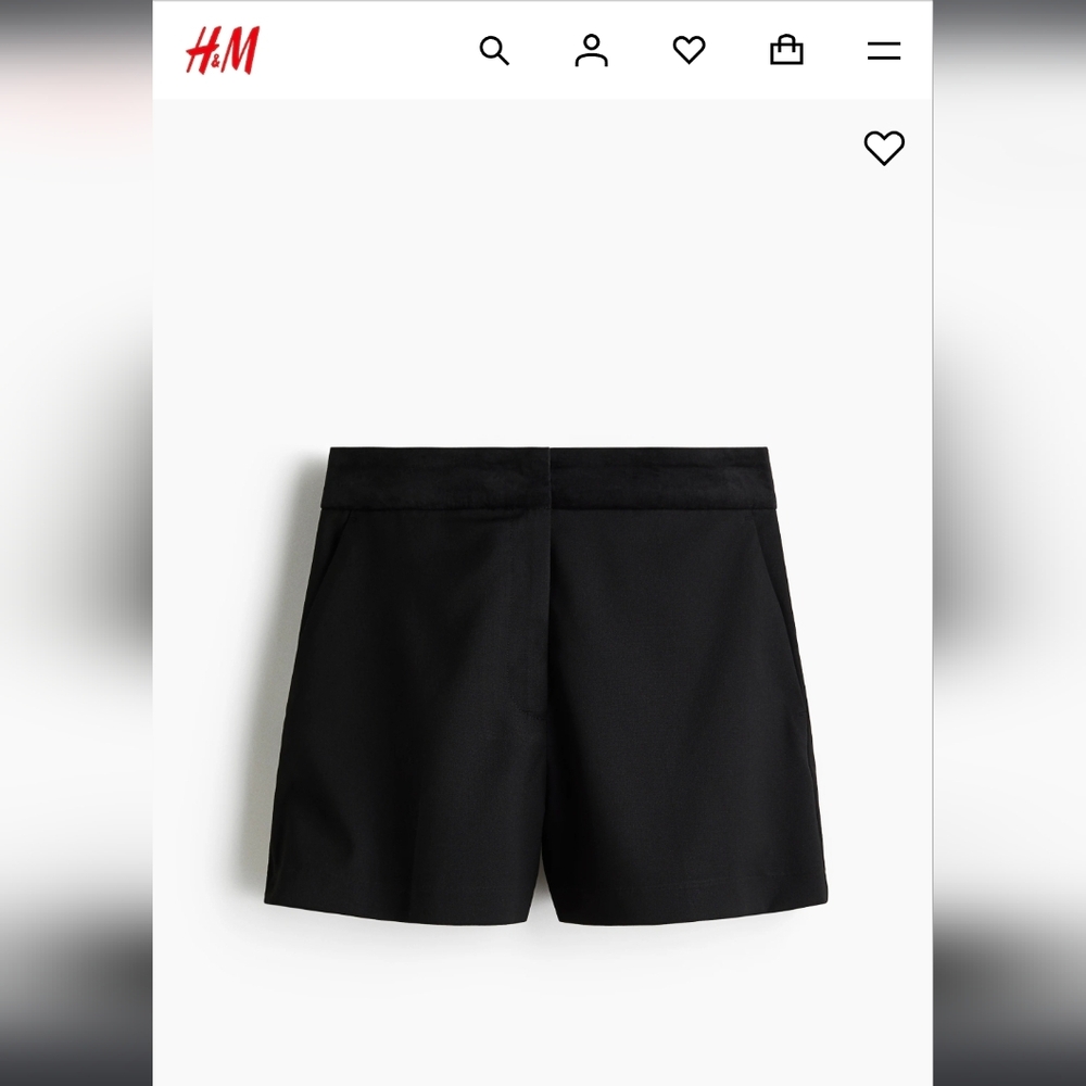 H&M Higj-Waist Dress Shorts Size 4
